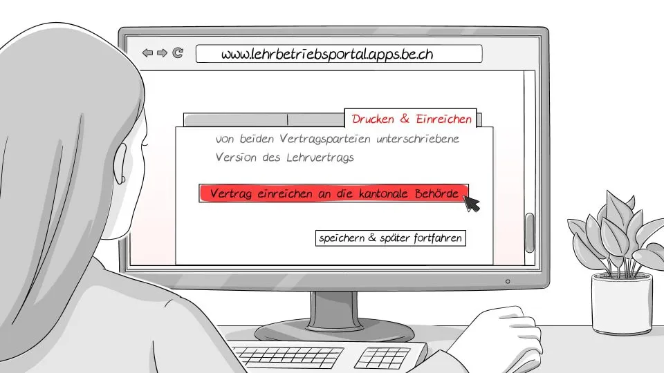 Lehrvertrag online ausfüllen