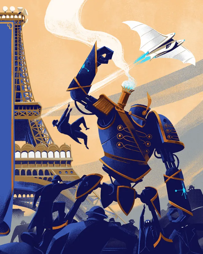Illustration de Leonard Dupond dans le style Flat 2.0