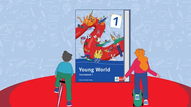 Illustration aus dem Erklärvideo Young World Lehrmittelbeschrieb.